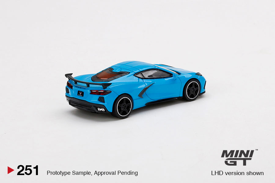 Mini GT - Chevrolet Corvette Stingray Rapid Blue - Scala 1/64 MGT00251