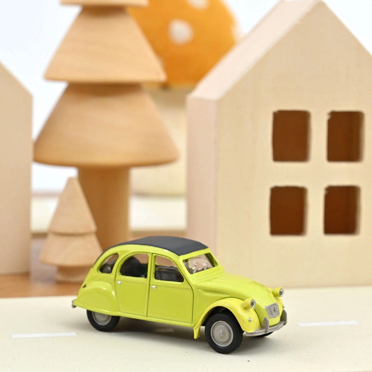 Norev - Citroen 2CV 1978 Cedrat Yellow - Scale 1/64 Approx.