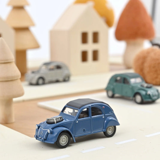Norev - Citroen 2CV 4x4 1966 Cyclades Blue - Scale 1/64 Approx.
