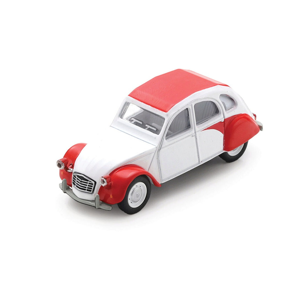 Schuco - Citroen 2CV white/red - Scale 1/64 452037200