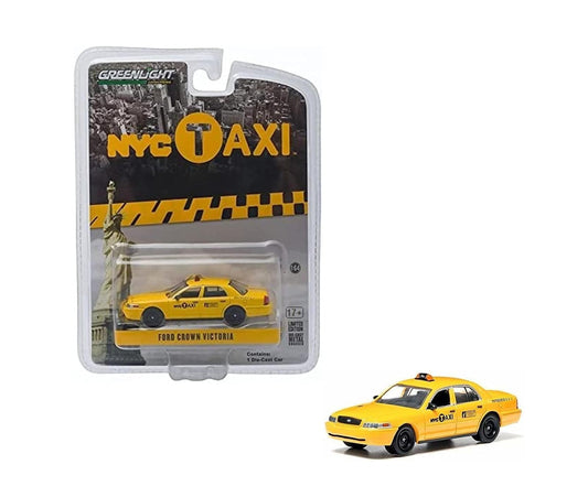 Greenlight Collectibles - Ford Crown Victoria Yellow NYC Taxi (New York City) - Scala 1/64