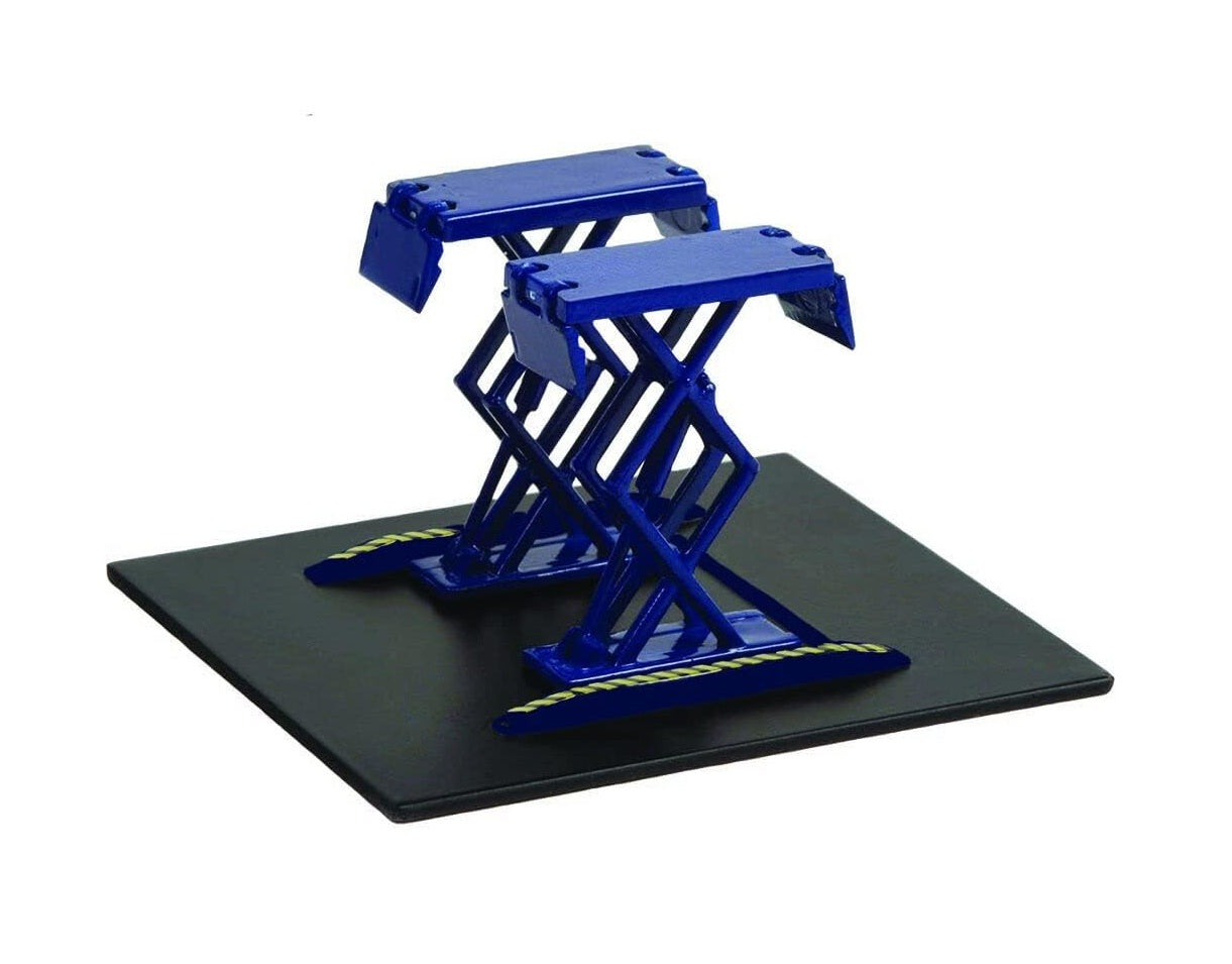 Greenlight Collectibles - Double Scissor Lifts blue - Scale 1/64
