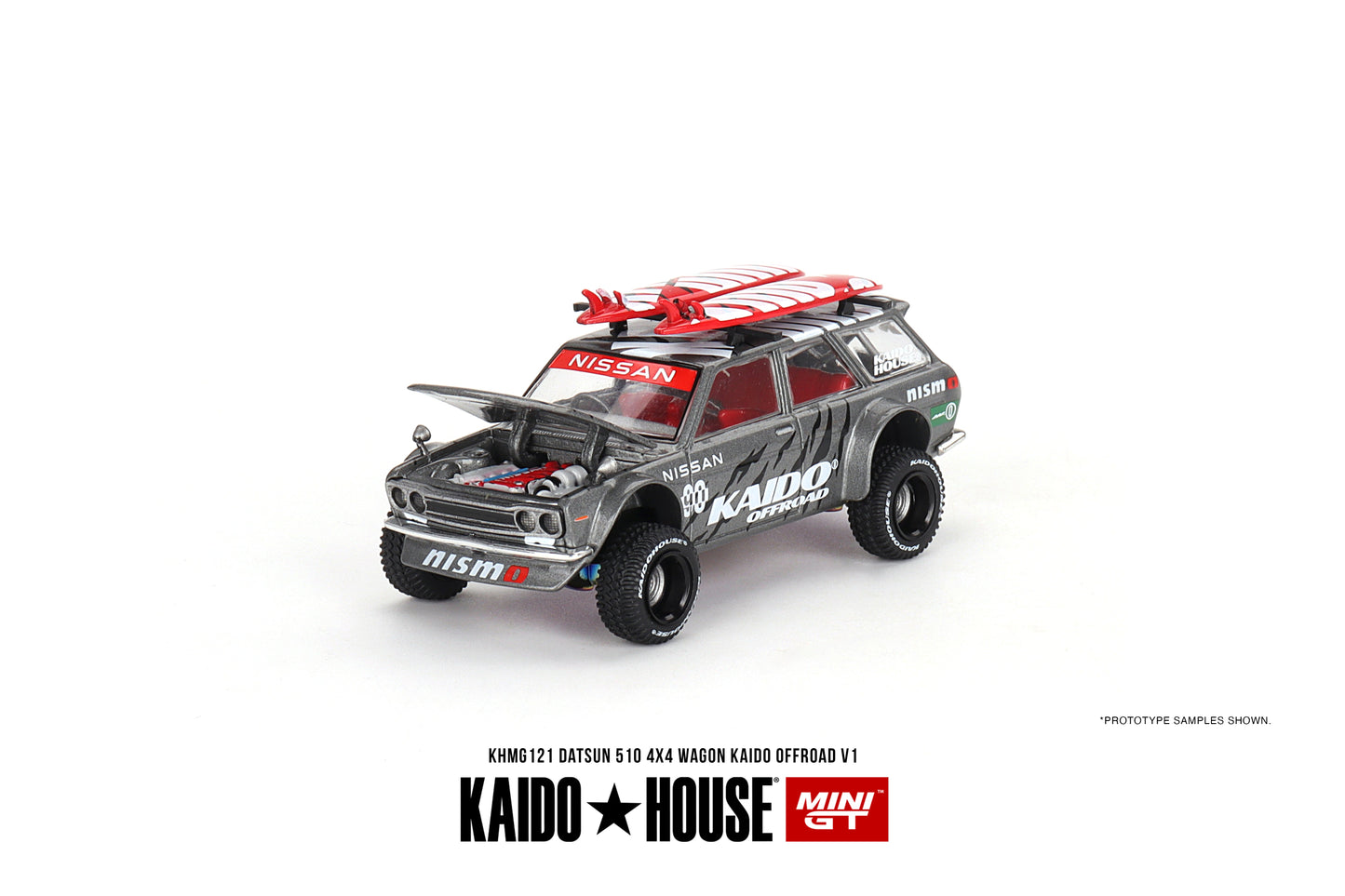 Mini GT - Datsun KAIDO 510 Wagon 4x4 Kaido Offroad V1 - KAIDO HOUSE - Scale 1/64 KHMG121