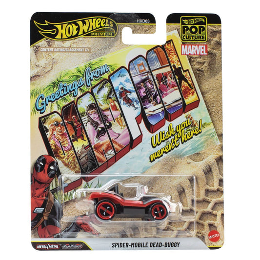 Hot Wheels Premium - Deadpool Spider-Mobile Dead-Buggy - Series Pop Culture - Scala 1/64