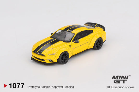 [PRE-ORDER] Mini GT - LB-WORKS Ford Mmustang Triple Yellow - Scale 1/64 MGT01077-L