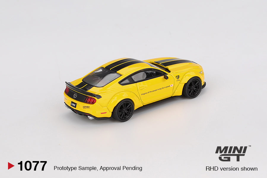 [PRE-ORDER] Mini GT - LB-WORKS Ford Mmustang Triple Yellow - Scale 1/64 MGT01077-L
