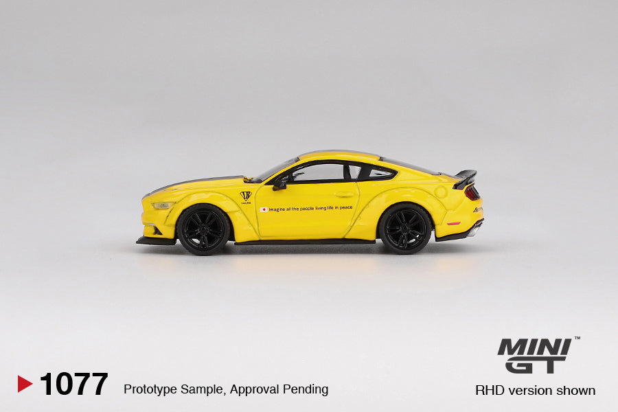 [PRE-ORDER] Mini GT - LB-WORKS Ford Mmustang Triple Yellow - Scale 1/64 MGT01077-L