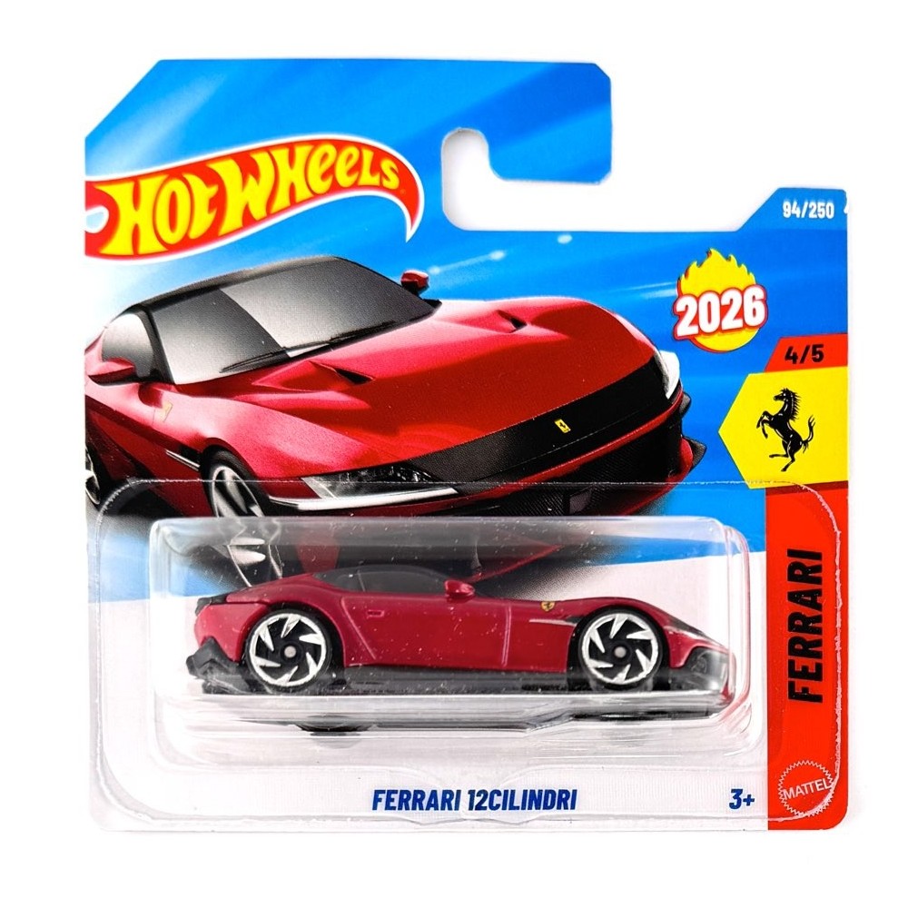 Hot Wheels - Ferrari 12 cylindres - HW Ferrari 4/5 - Échelle 1/64 Approx.