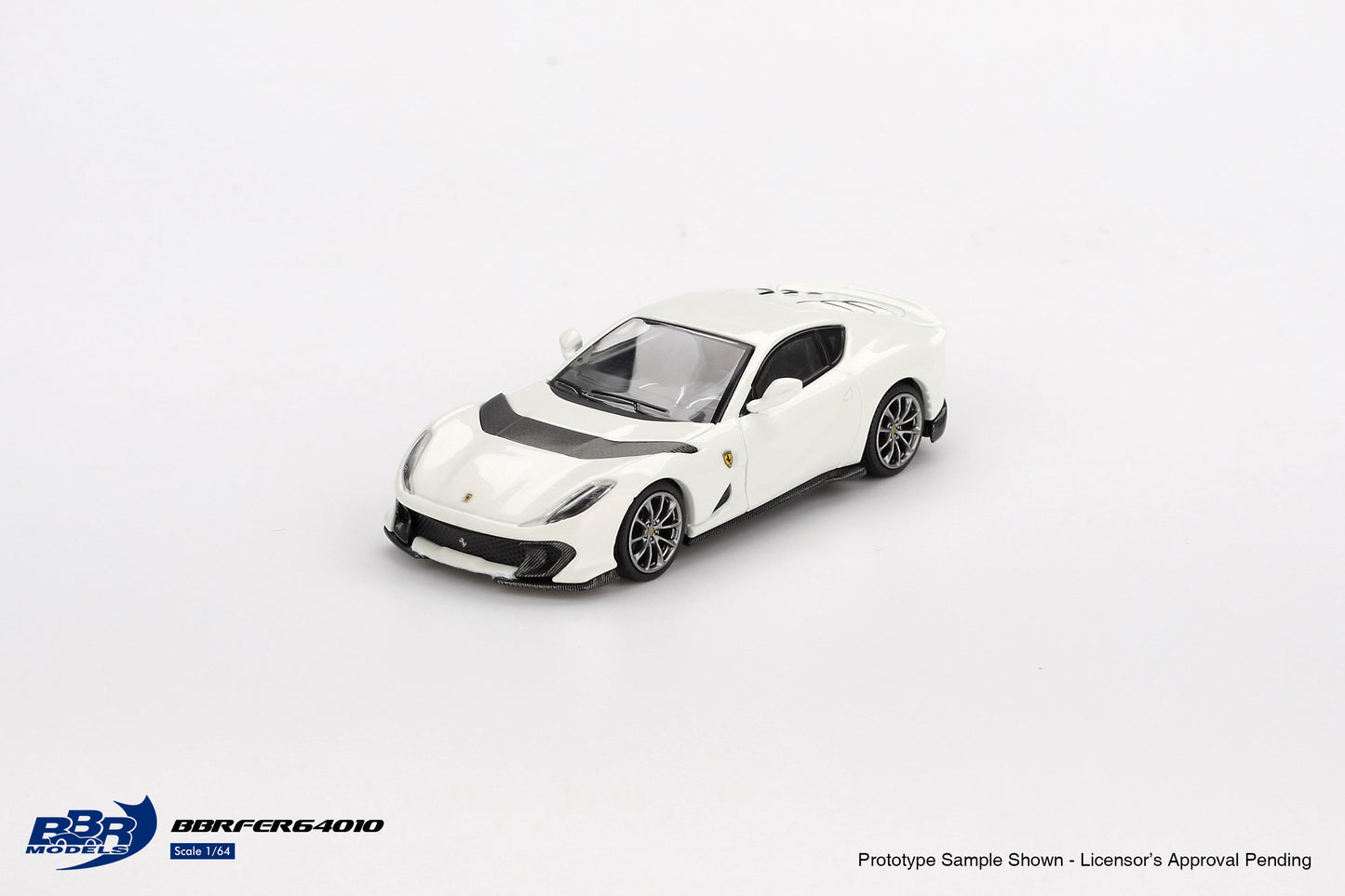 [PRE-ORDER] BBR Models - Ferrari 812 Competizione Bianco Avus 2024 - Scale 1/64 BBRDIE64010