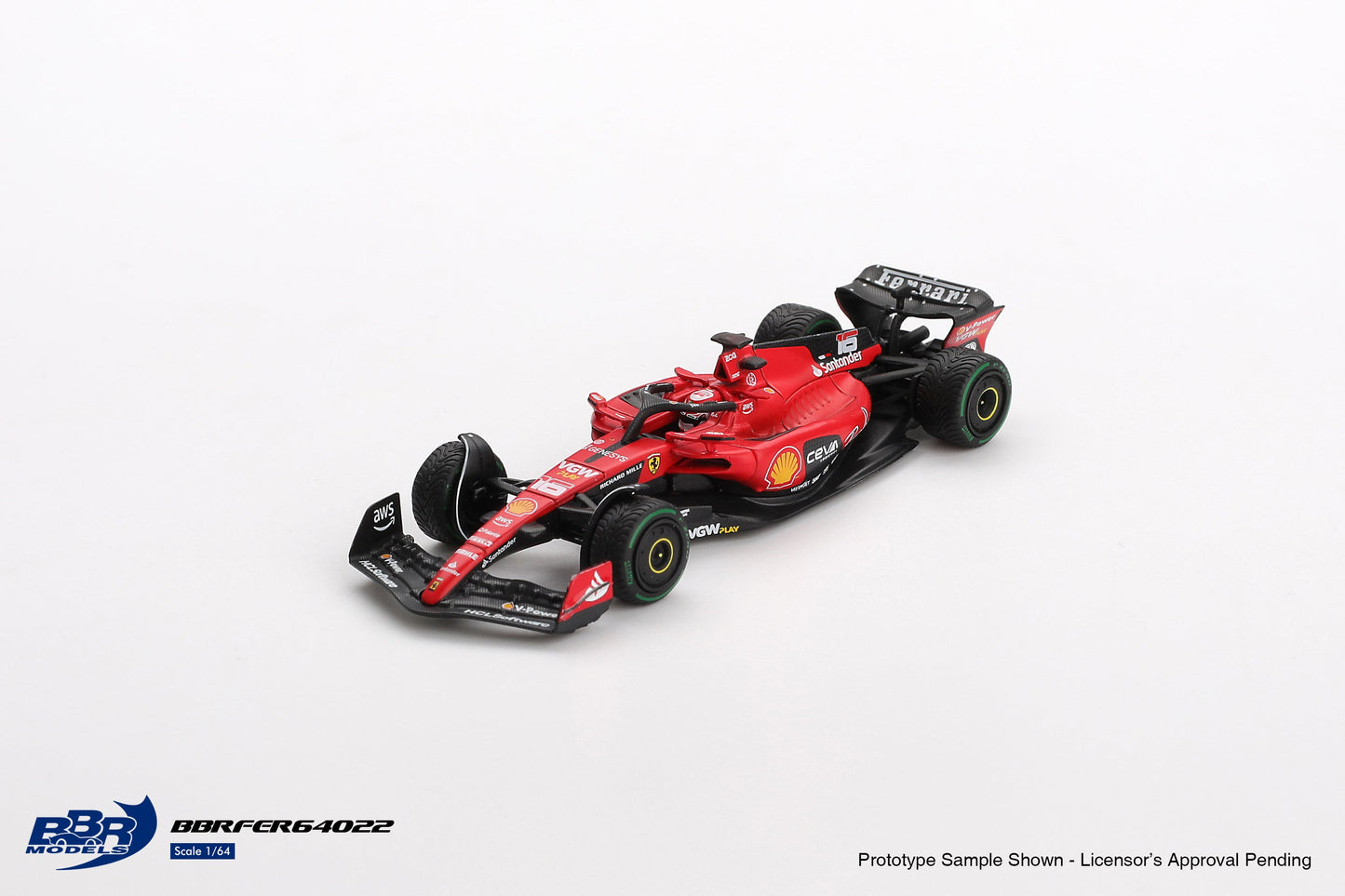 [PRE-ORDER] BBR Models - Ferrari SF23 #16 Charles Leclerc Monaco GP 2023 - Scale 1/64 BBRDIE64022