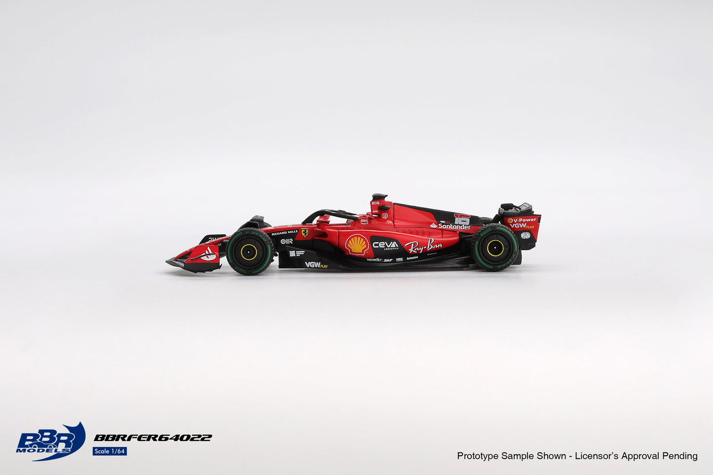 [PRE-ORDER] BBR Models - Ferrari SF23 #16 Charles Leclerc Monaco GP 2023 - Scale 1/64 BBRDIE64022