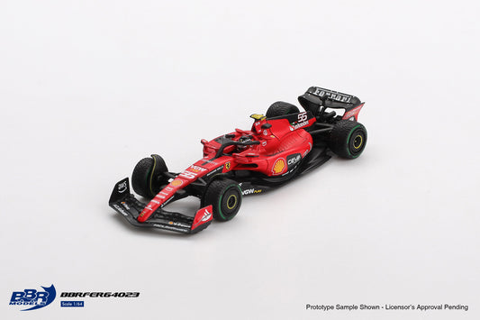 [PRE-ORDER] BBR Models - Ferrari SF23 #55 Carlos Sainz Monaco GP 2023 - Scala 1/64 BBRDIE64023