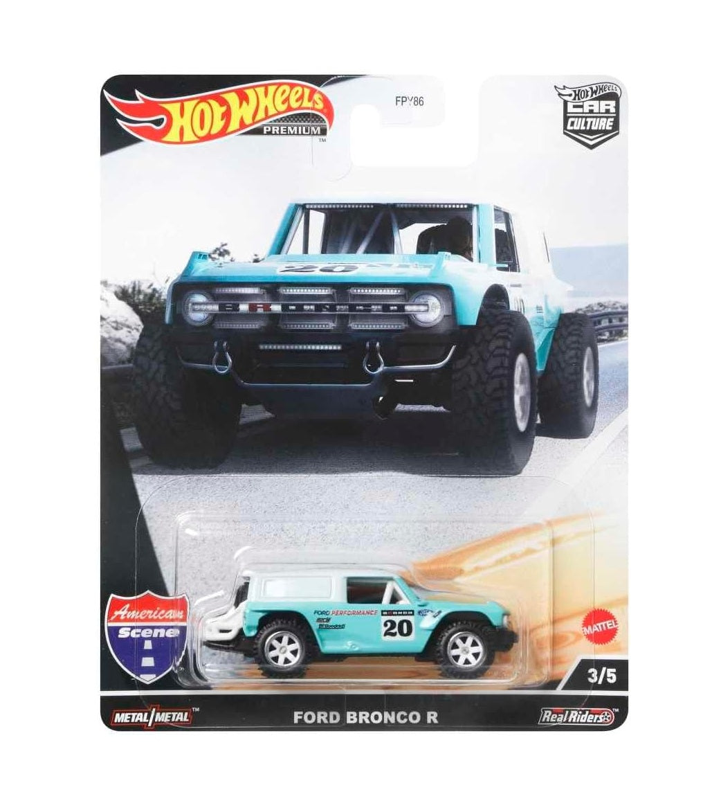 Hot Wheels Premium - Ford Bronco R - Series Car Culture American Scene - Scala 1/64