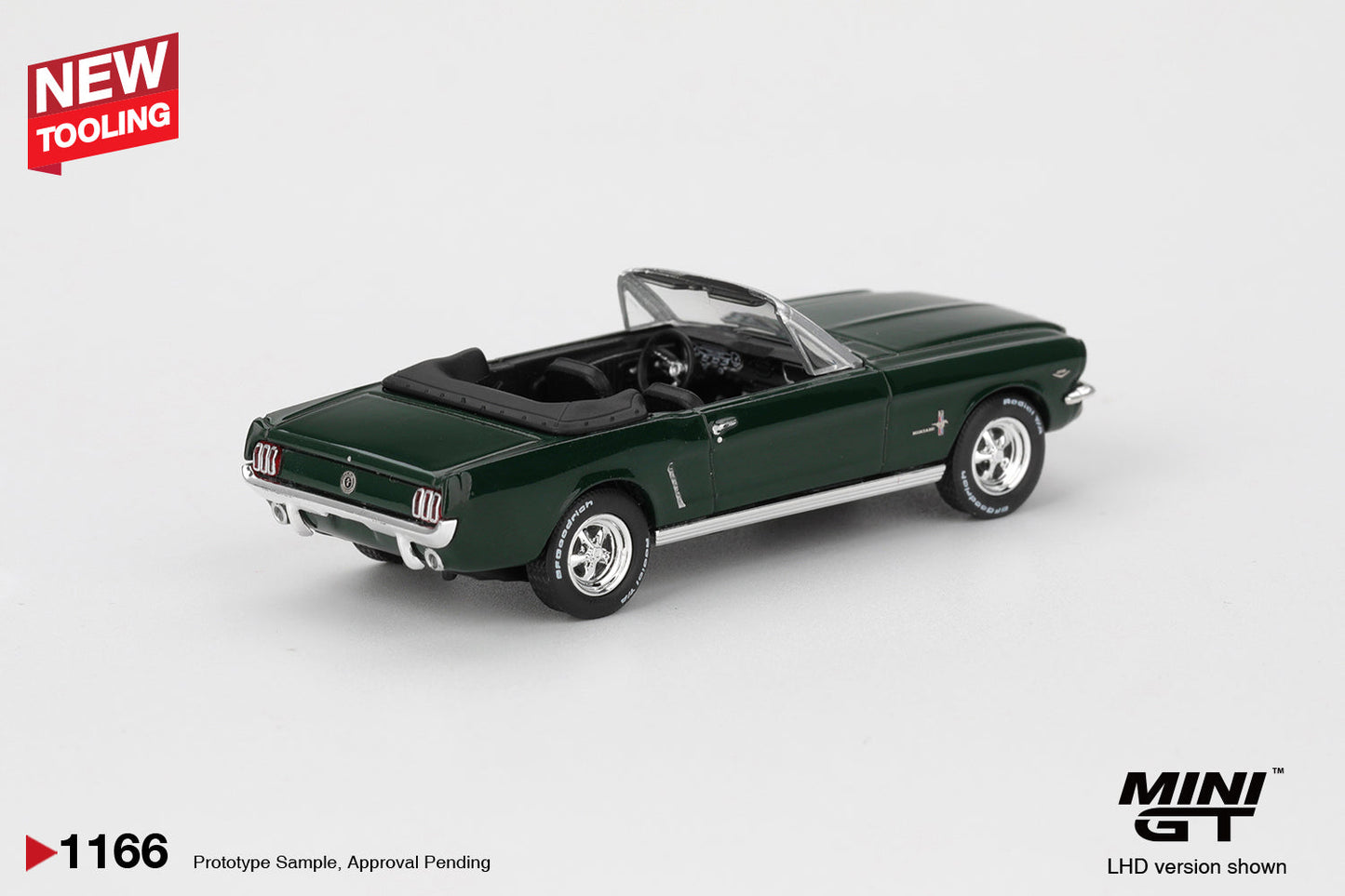 [PRE-ORDER] - Mini GT - Ford Mustang Convertible 1964 Highland Green 1964 - Scala 1-64 MGT01166-L