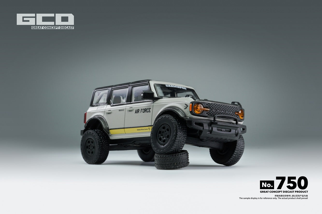 [PRE-ORDER] GCD - Ford Bronco DarwinPRO AIR FORCE Grey - Scala 1/64 KS-022-750
