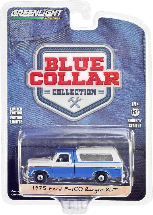 Greenlight - Ford F-100 Ranger XLT 1975 Blue Collar - Greenlight - Scale 1/64