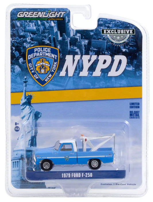 Greenlight - 1979 Ford F-250 NYPD Tow Truck Series Hobby Exclusive - Scale 1/64