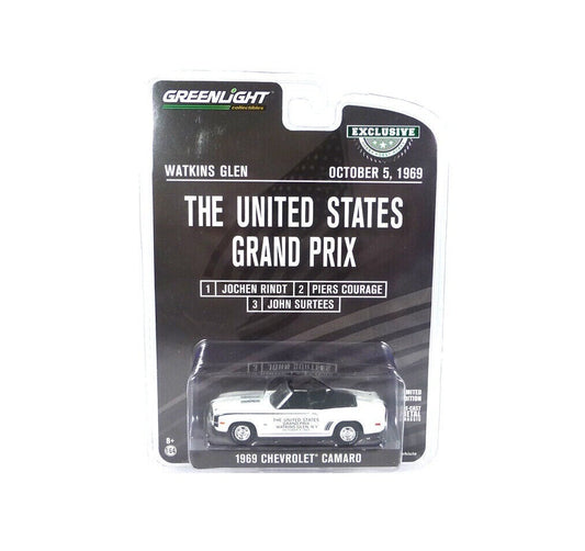 Greenlight Collectibles - 1969 Chevrolet Camaro Convertible "The United States Grand Prix 1969" - Scale 1/64