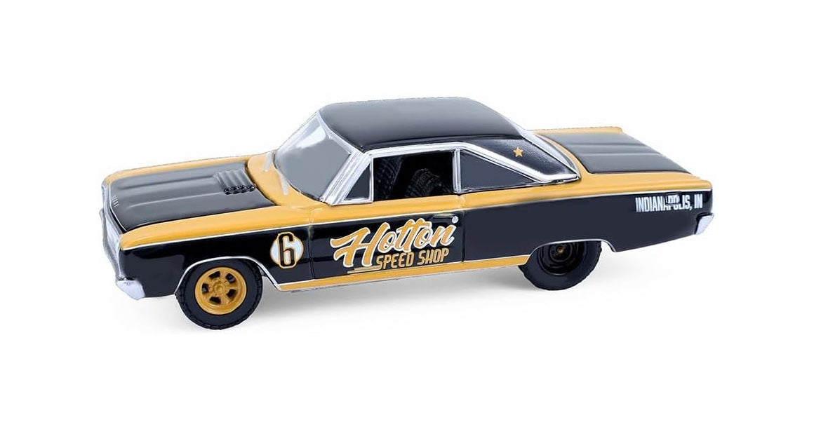 Greenlight Collectibles - 1965 Dodge Coronet and 1985 Dodge Ram D350 Ramp Truck "Hotton Speed ​​Shop" - Series HD Trucks - 1/64 Scale