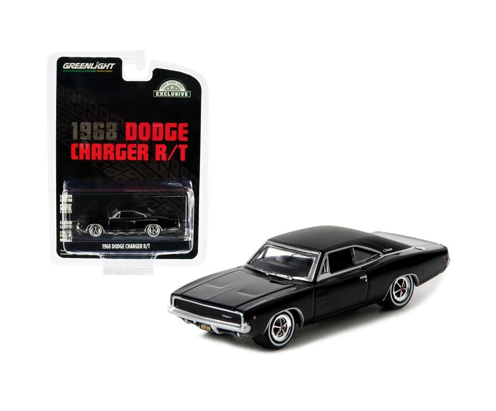 Greenlight Collectibles - 1968 Dodge Charger R/T Black Series Hobby Exclusive - 1/64 Scale