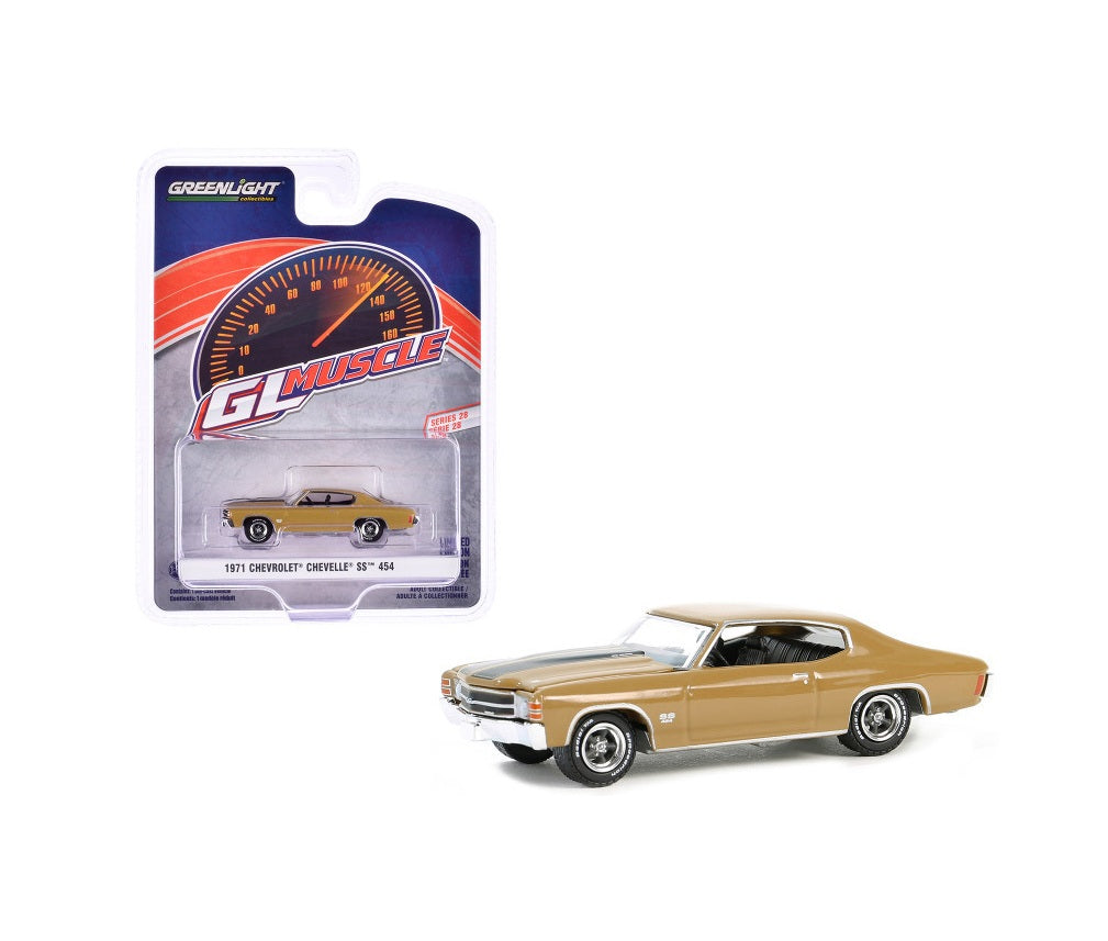 Greenlight Collectibles - 1971 Chevrolet Chevelle SS 454 Gold - GL Muscle Series - Scala 1/64