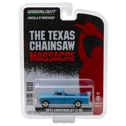 Greenlight - 1971 Chevrolet C-10 "The Texas Chainsaw MASSACRE" - Scala 1/64 Hollywood Series