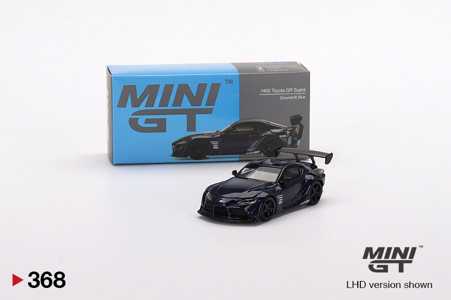 Mini GT - HKS Toyota GR Supra (A90) Downshift Blue - Scale 1/64 MGT00368-R