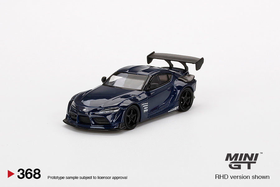 Mini GT - HKS Toyota GR Supra (A90) Downshift Blue - Scale 1/64 MGT00368-R