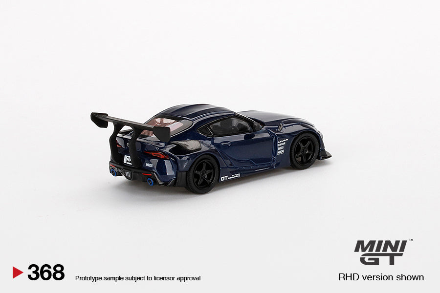 Mini GT - HKS Toyota GR Supra (A90) Downshift Blue - Scale 1/64 MGT00368-R