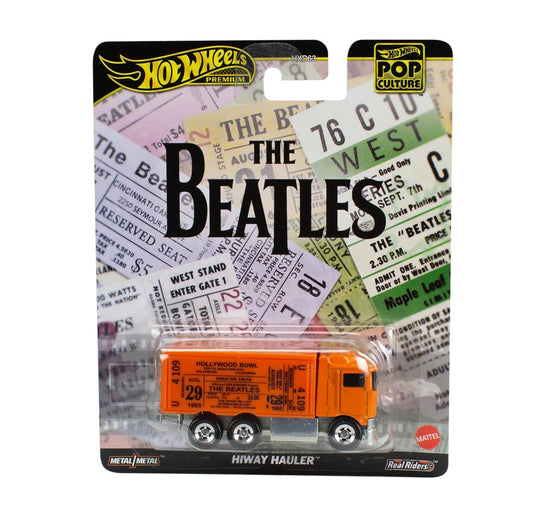 Hot Wheels Premium - The Beatles Hiway Hauler Orange Series Pop Culture - 1/64 Scale