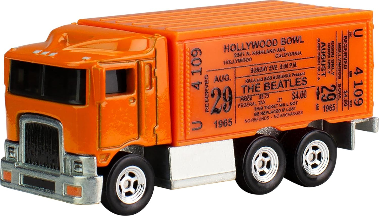 Hot Wheels Premium - The Beatles Hiway Hauler Orange Series Pop Culture - 1/64 Scale