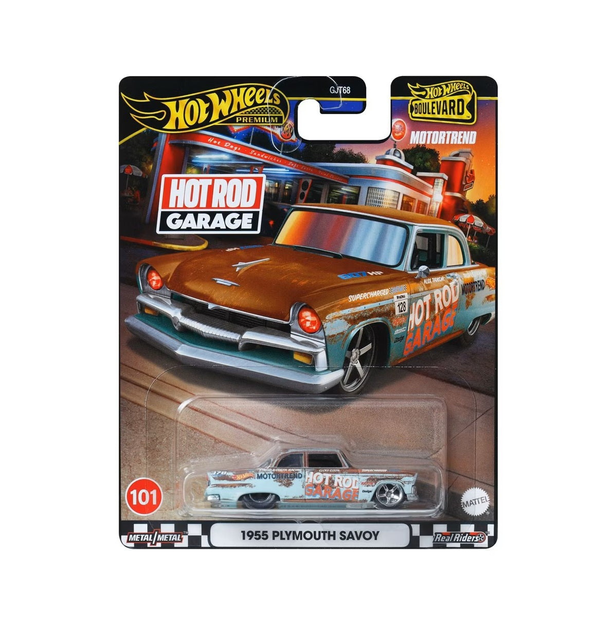 Hot Wheels Premium - 1955 Plymouth Savoy - Series Boulevard - Scale 1/64