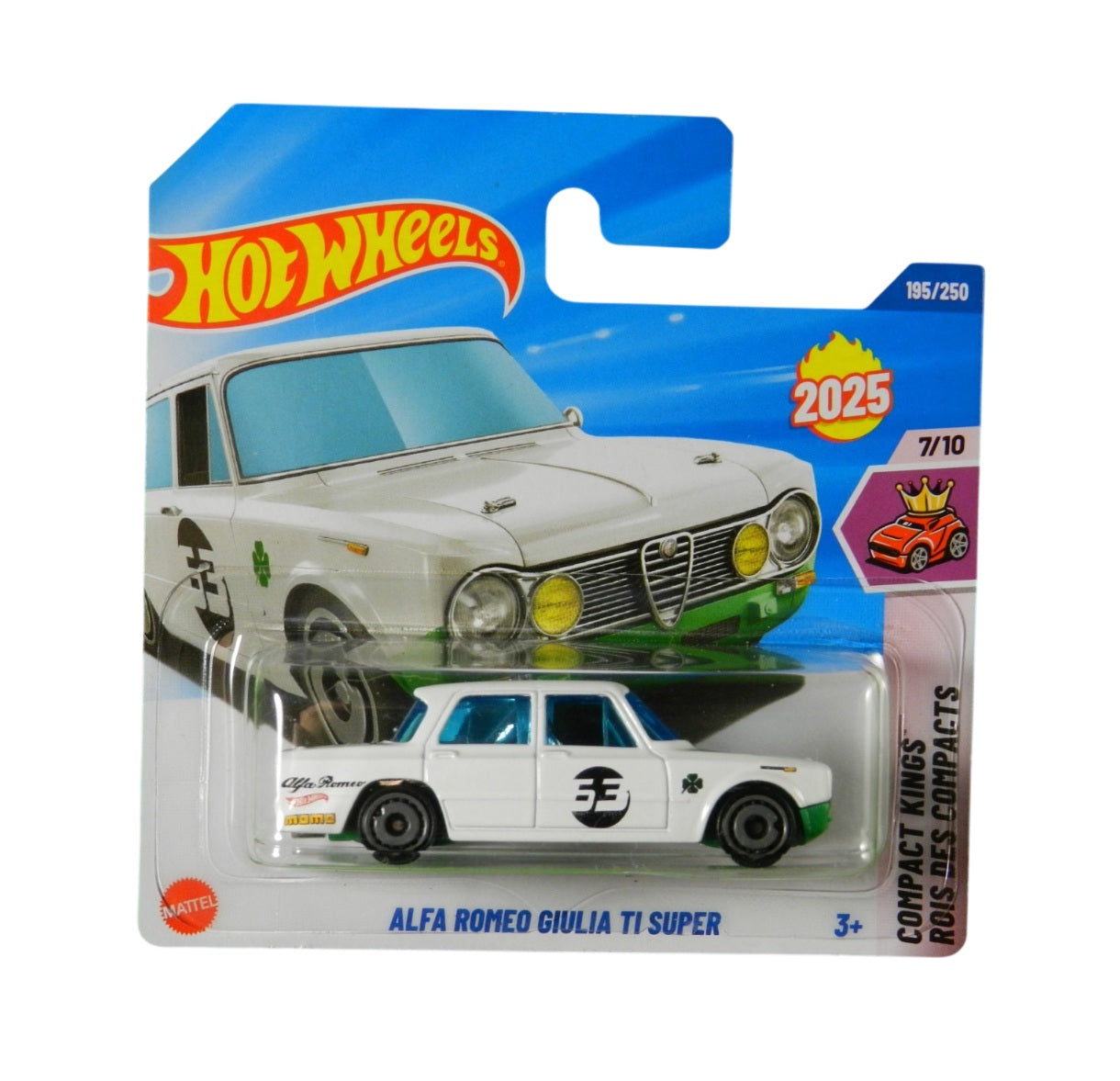 Hot Wheels - Alfa Romeo Giulia TI Super White - HW Compact Kings 7/10 - Scala 1/64 Circa