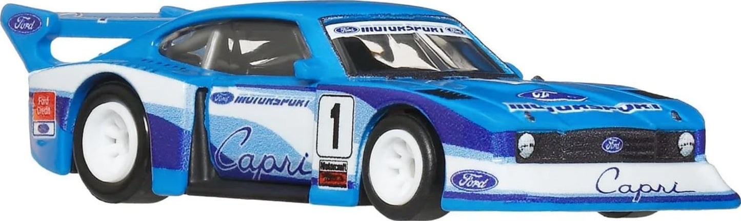 Hot Wheels Premium - Ford Capri Gr5 + Fleet Flyer - Série Car Culture Team Transport - Échelle 1/64