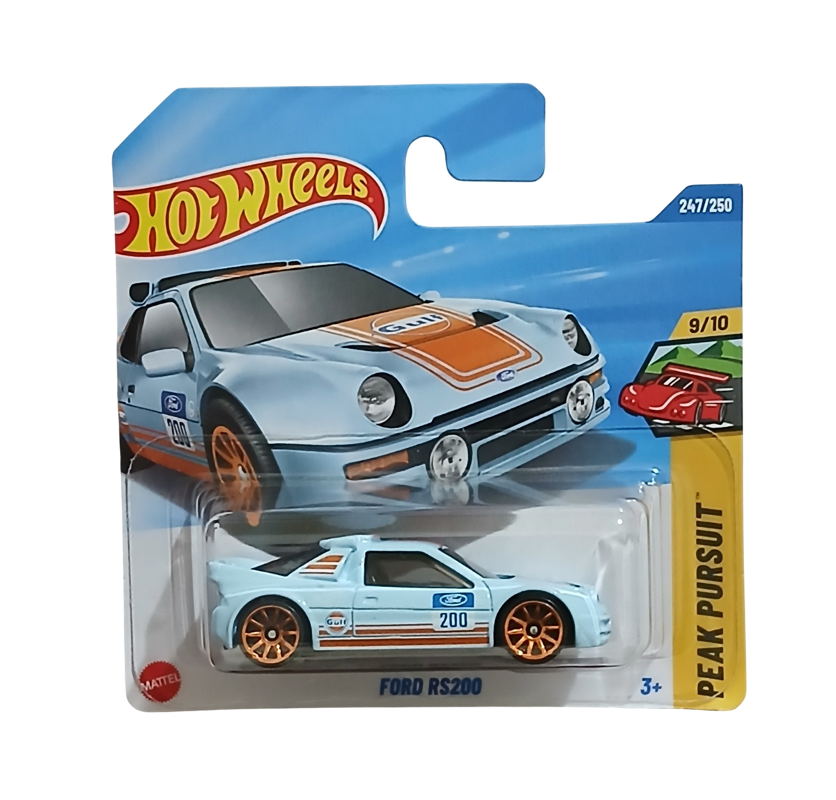 Hot Wheels - Ford RS2000 Gulf - HW Peak PuRSuit 9/10 - Échelle 1/64 environ