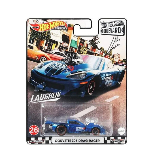 Hot Wheels Premium - Corvette Z06 Drag Racer #26 Boulevard Series - Scale 1/64