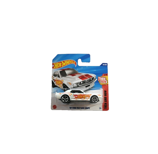 Hot Wheels - '67 Ford Mustang Coupe White - Then and Now 1/10 - Scala 1/64 Circa