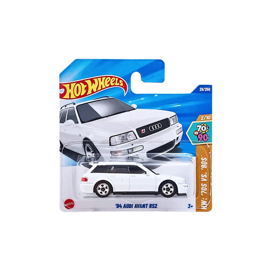Hot Wheels - '84 Audi Avant RS2 White - HW '70s VS '90s 2/10 - Scala 1/64 Circa
