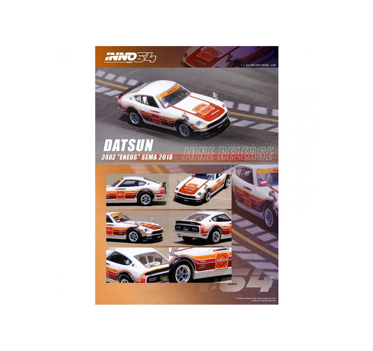 INNO64 - Datsun 240Z ENEOS Sema 2018 - Scale 1/64 IN64-240Z-ENEOS