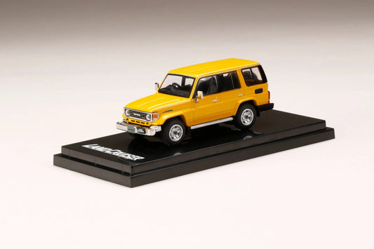 Hobby Japan - Toyota Land Cruiser 70 ZX 4door 1994 Yellow - Scala 1/64 HJ641038AY