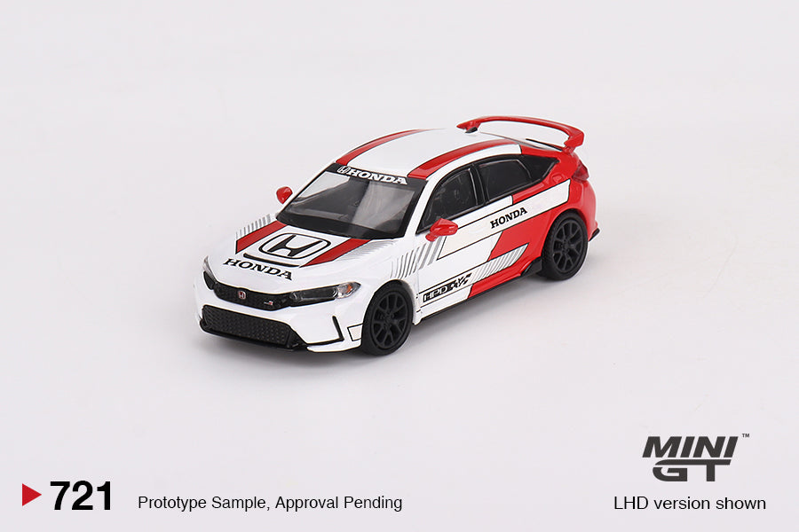 Mini GT - Honda Civic Type R #2 2023 Pace Car White - Scala 1/64 MGT00721