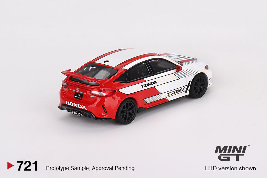 Mini GT - Honda Civic Type R #2 2023 Pace Car White - Scala 1/64 MGT00721