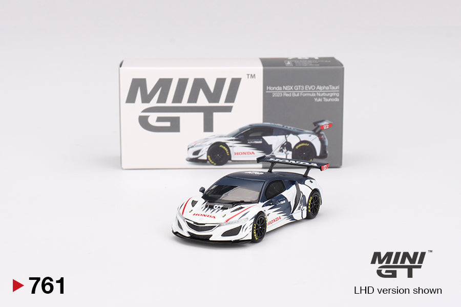 Mini GT - Honda NSX GT3 EVO AlphaTauri Yuki Tsunoda 2023 - Scale 1/64 MGT00761