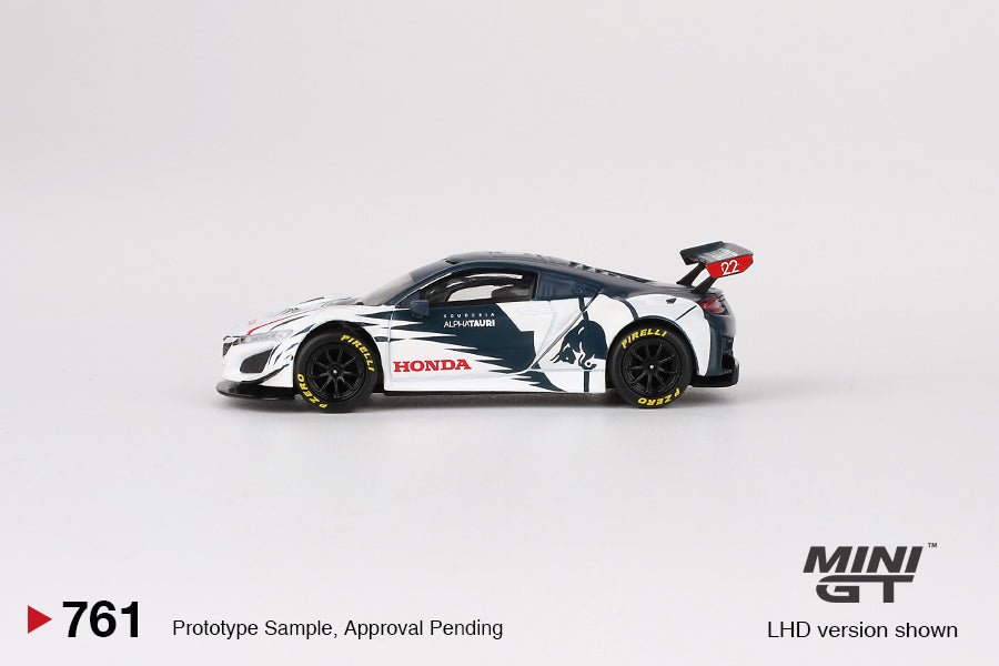 Mini GT - Honda NSX GT3 EVO AlphaTauri Yuki Tsunoda 2023 - Scale 1/64 MGT00761