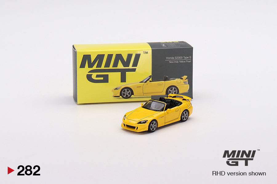 Mini GT - Honda S2000 Type S New Indy Yellow Pearl RHD - Scale 1/64 MGT00282-R