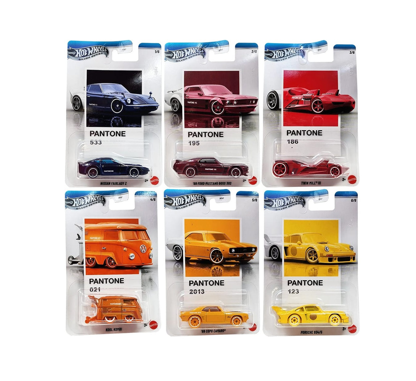 Hot Wheels - Set Pantone Series - Silver Series - Scala 1/64