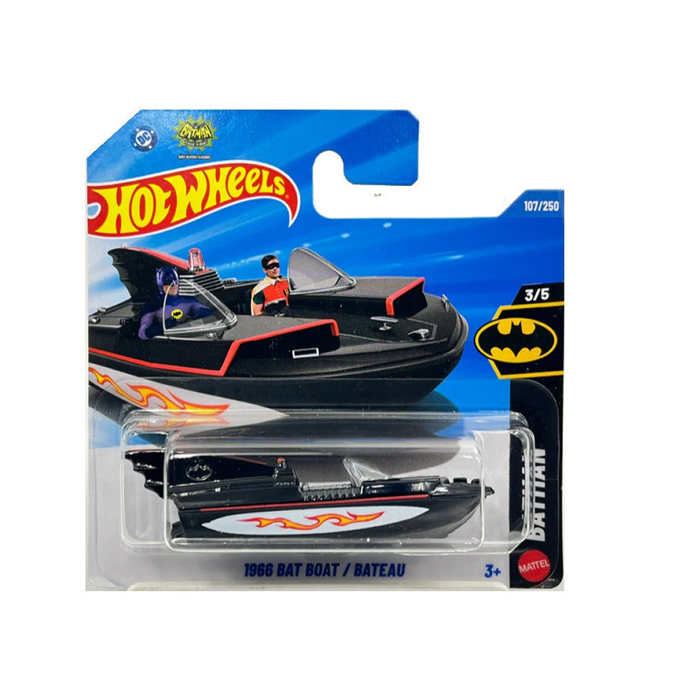Hot Wheels - 1966 Bat Boat - HW Batman 3/5 - 1/64 Scale Approx.