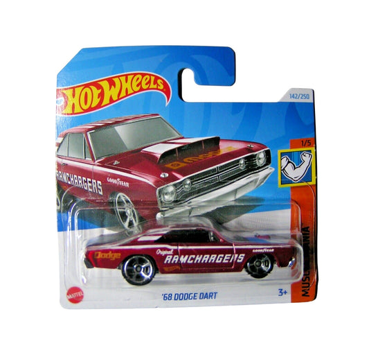 Hot Wheels - '68 Dodge Dart red - HW Muscle Mania 1/5 - Scale 1/64 Approximately