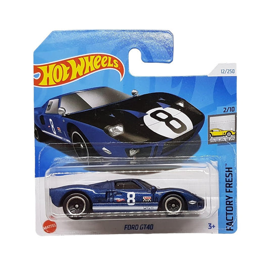 Hot Wheels - Ford GT40 Blue - Scale 1/64 Approx