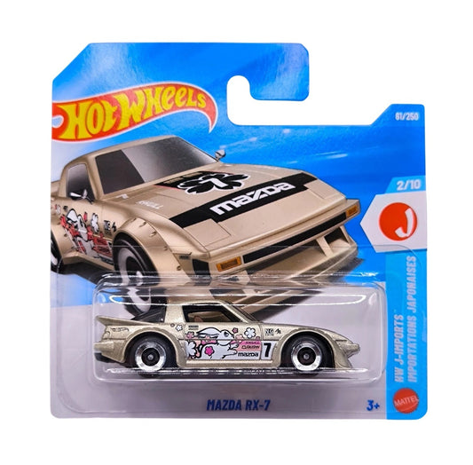 Hot Wheels - Mazda RX-7 Silver - HW J-Imports  2/10 - Scala 1/64 Circa